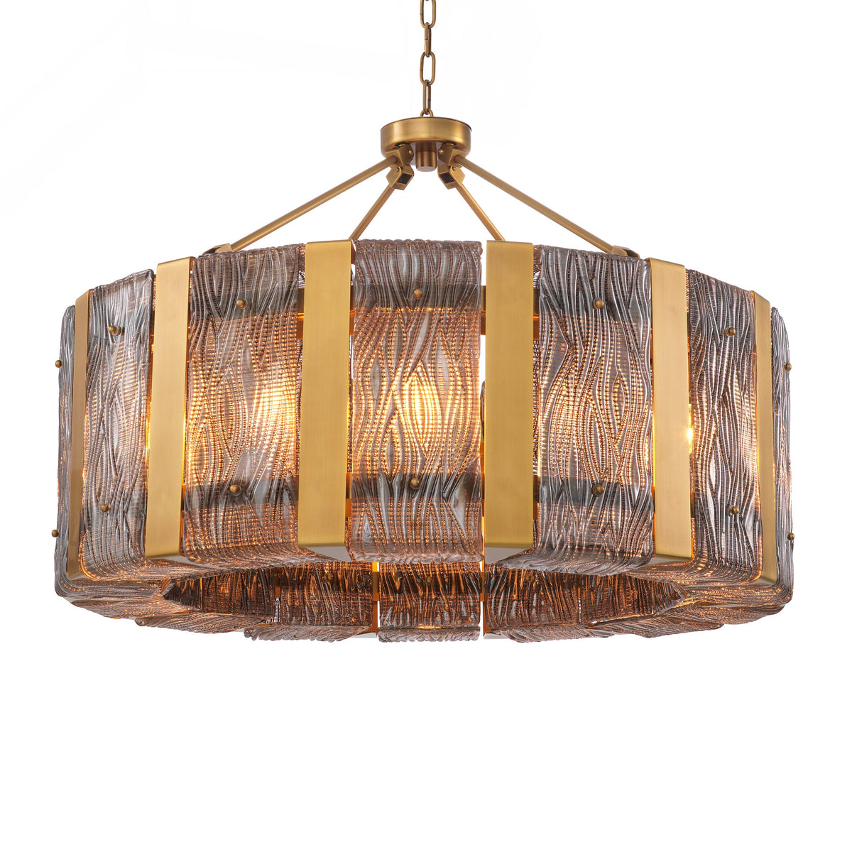 Smoke Glass Chandelier Elysian | Eichholtz Miami