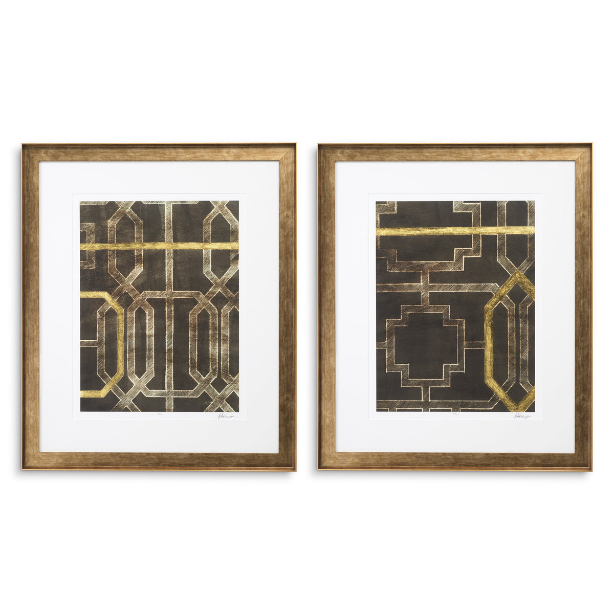 Trellis Pattern Prints (2) Harper II | Eichholtz Miami
