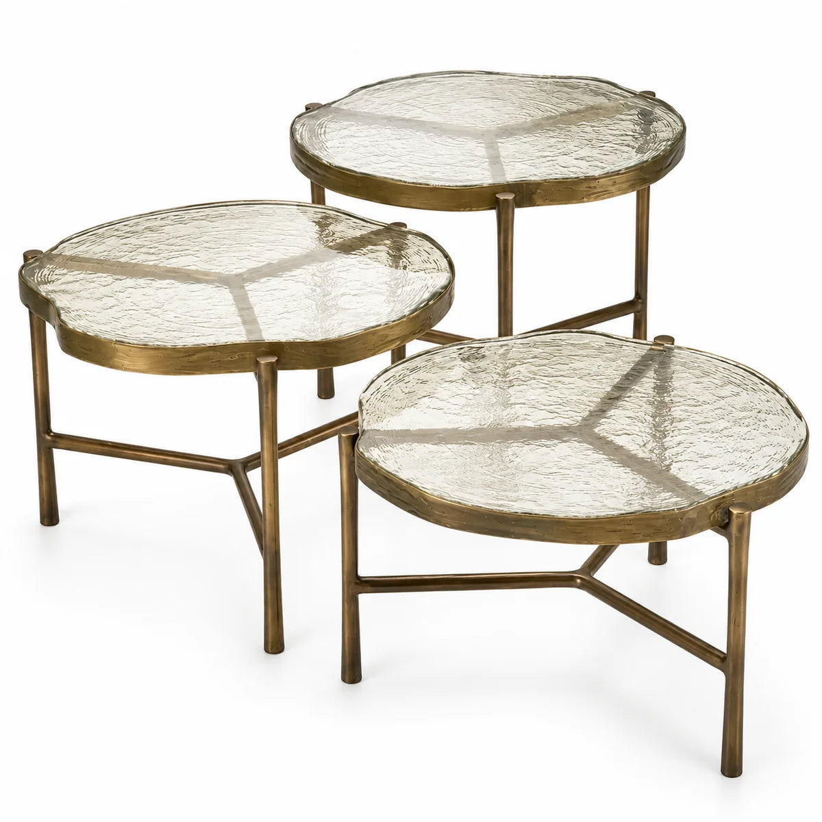 Frosted Glass Coffee Tables (3) Baldovini