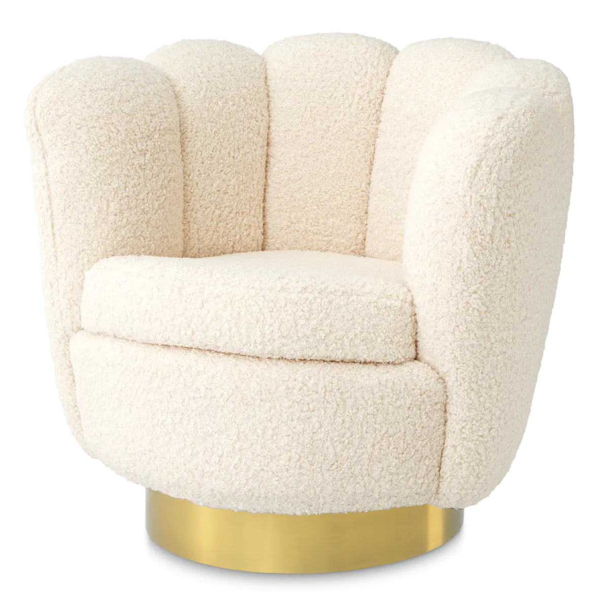 Shell-Shaped Swivel Chair Mirage