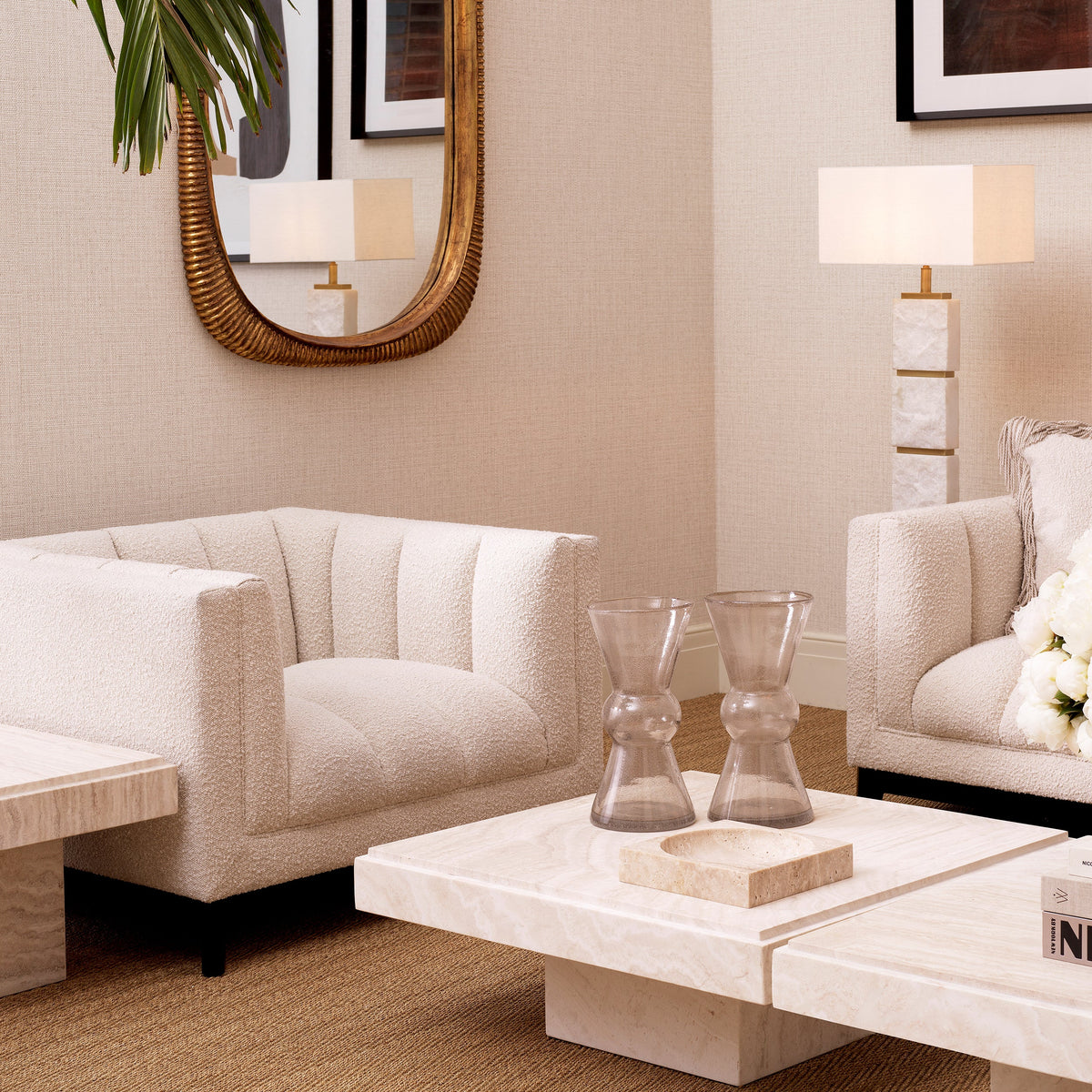Upholstered Stitch Armchair Ditmar | Eichholtz Miami