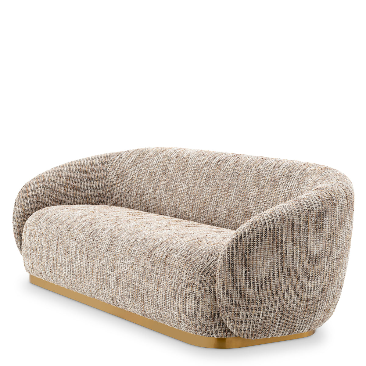 Brass Base Upholstered Sofa Brice | Eichholtz Miami