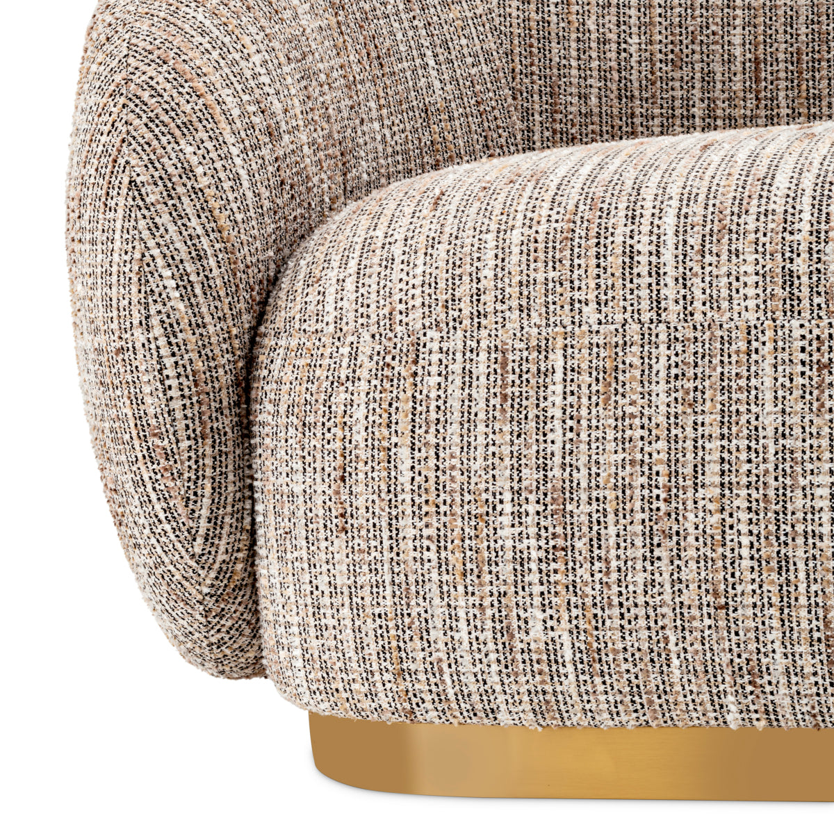 Brass Base Upholstered Sofa Brice | Eichholtz Miami