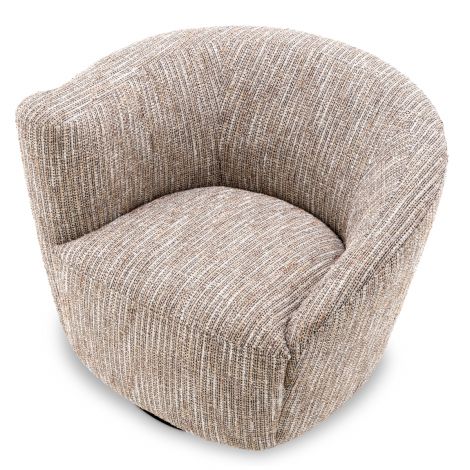 Beige Asymmetrical Swivel Chair Colin | Eichholtz Miami