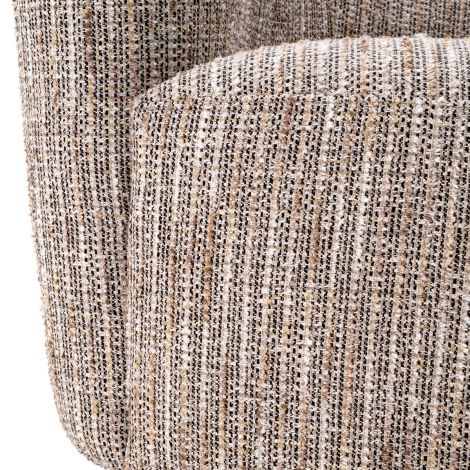 Beige Asymmetrical Swivel Chair Colin | Eichholtz Miami