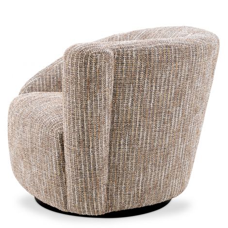 Beige Asymmetrical Swivel Chair Colin | Eichholtz Miami