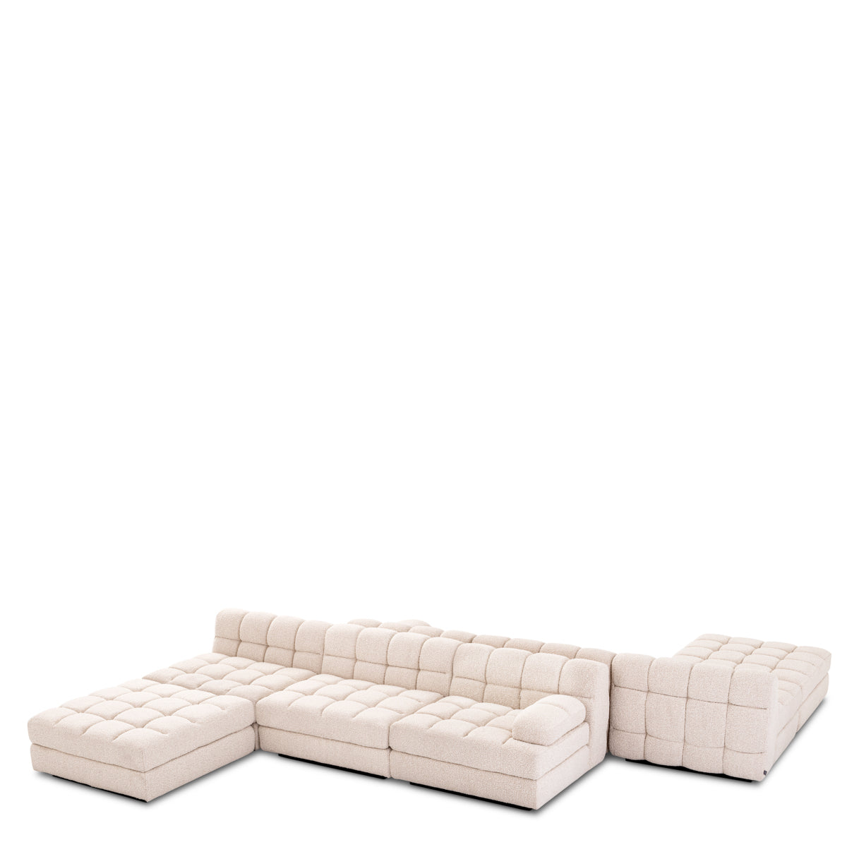 Cream Bouclé Modular Sofa Dean