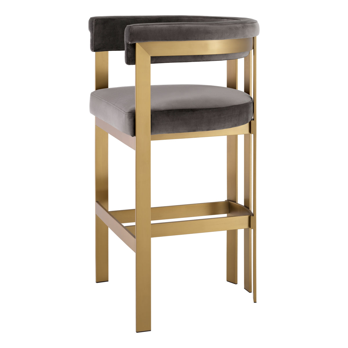 Modern Curved Bar Stool Clubhouse | Eichholtz Miami