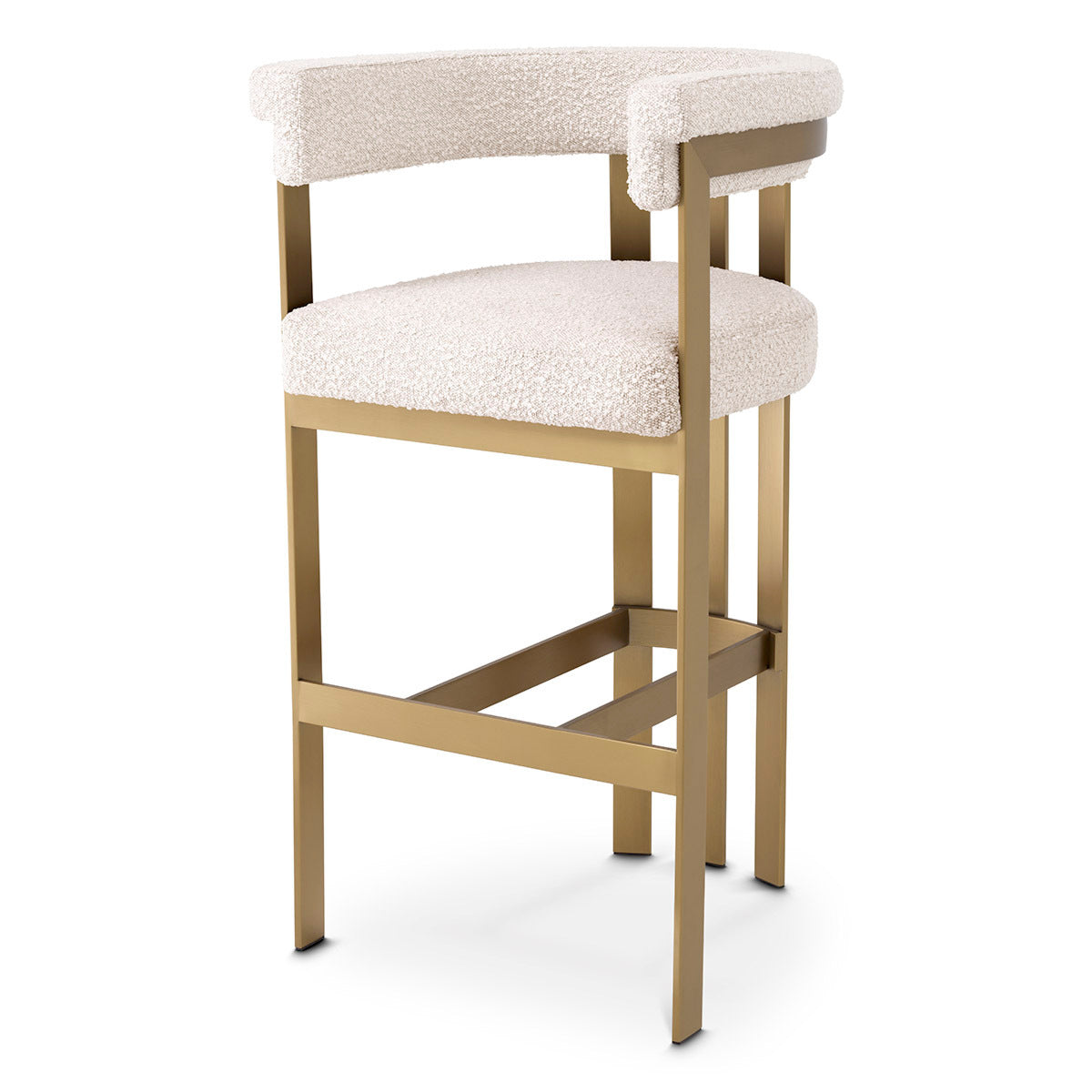 Modern Curved Bar Stool Clubhouse | Eichholtz Miami