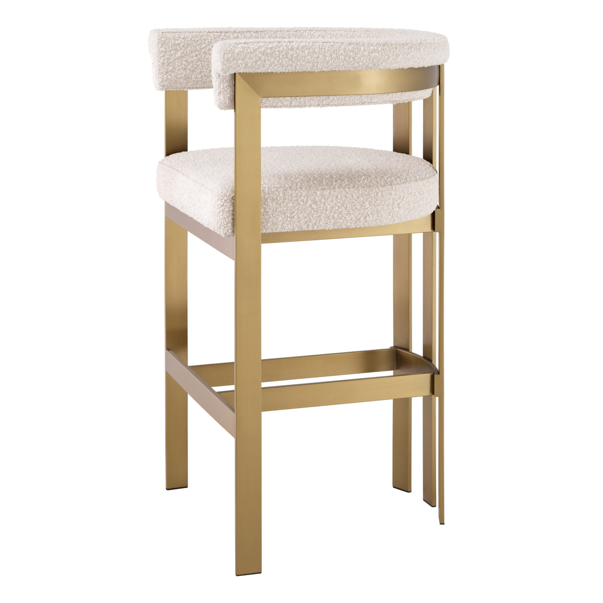 Modern Curved Bar Stool Clubhouse | Eichholtz Miami