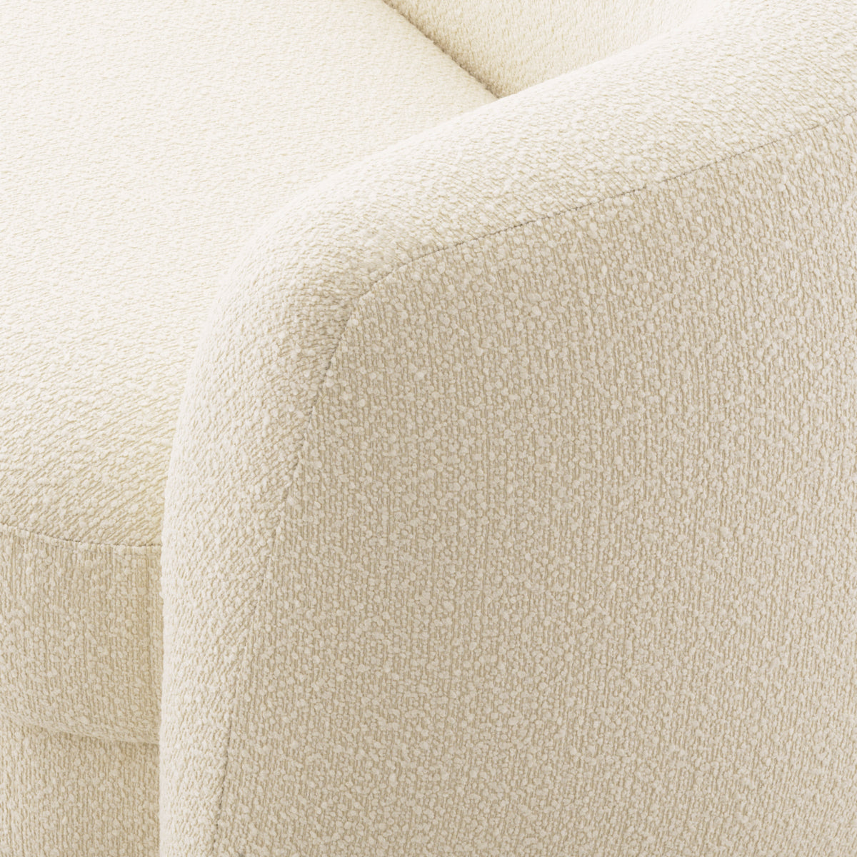 Boucle Curved Sofa Blaine | Eichholtz Miami