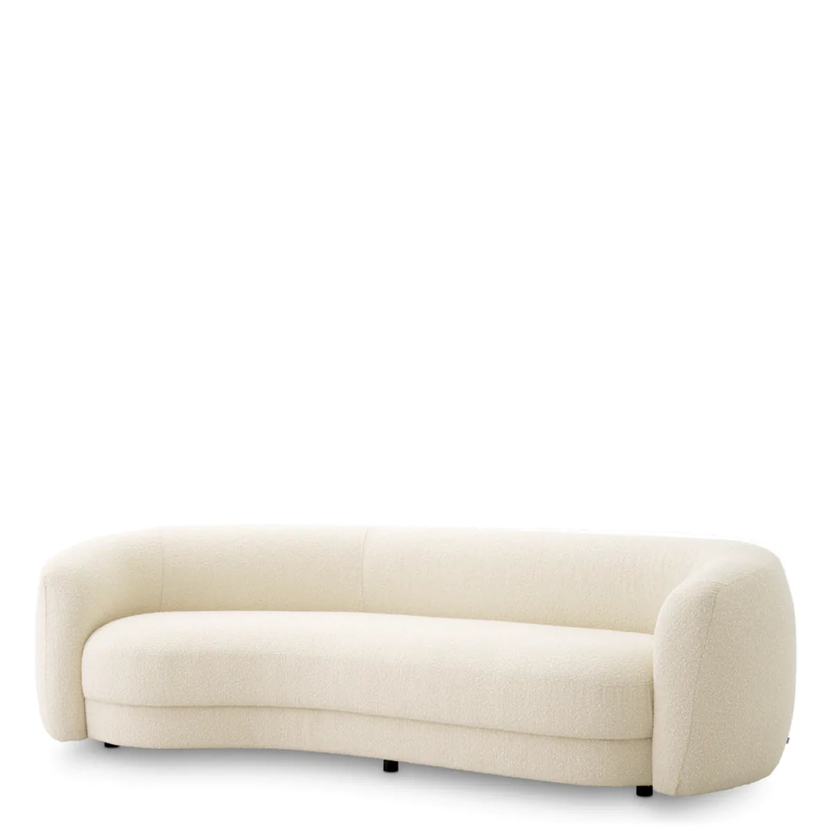 Boucle Curved Sofa Blaine