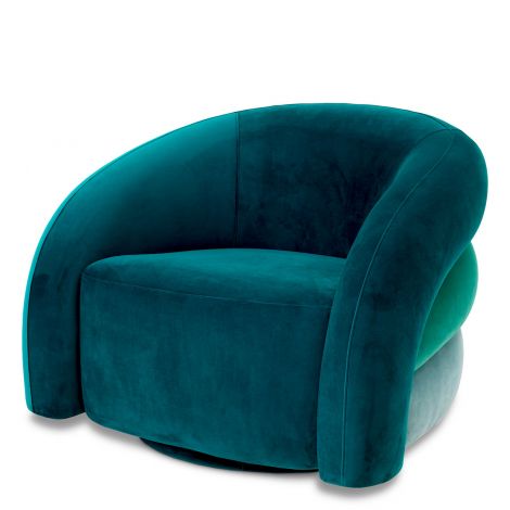 Curved Swivel Armchair Novelle | Eichholtz Miami
