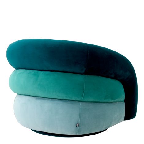 Curved Swivel Armchair Novelle | Eichholtz Miami