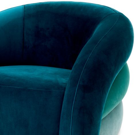 Curved Swivel Armchair Novelle | Eichholtz Miami