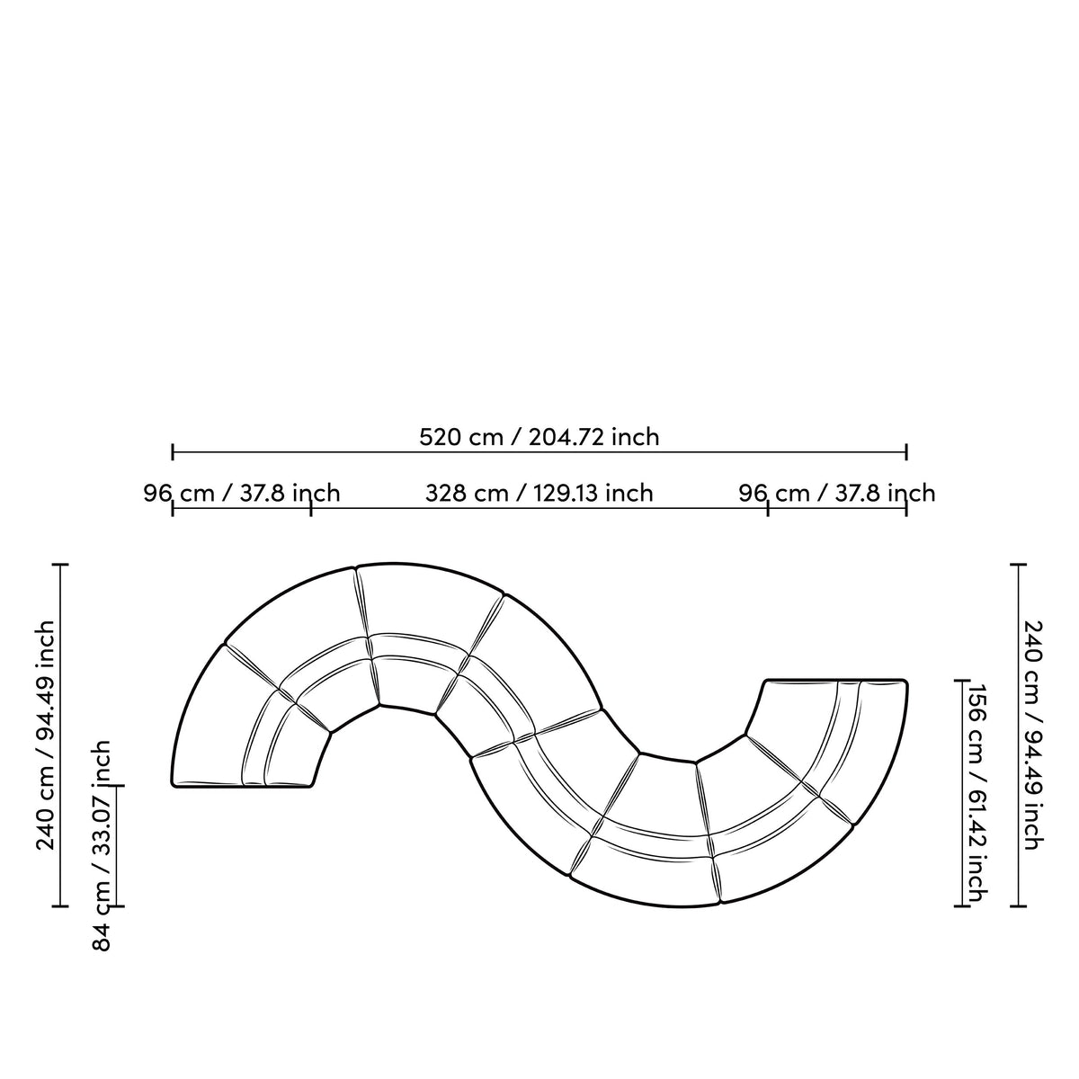 Beige Modular Sofa Lindau | Eichholtz Miami