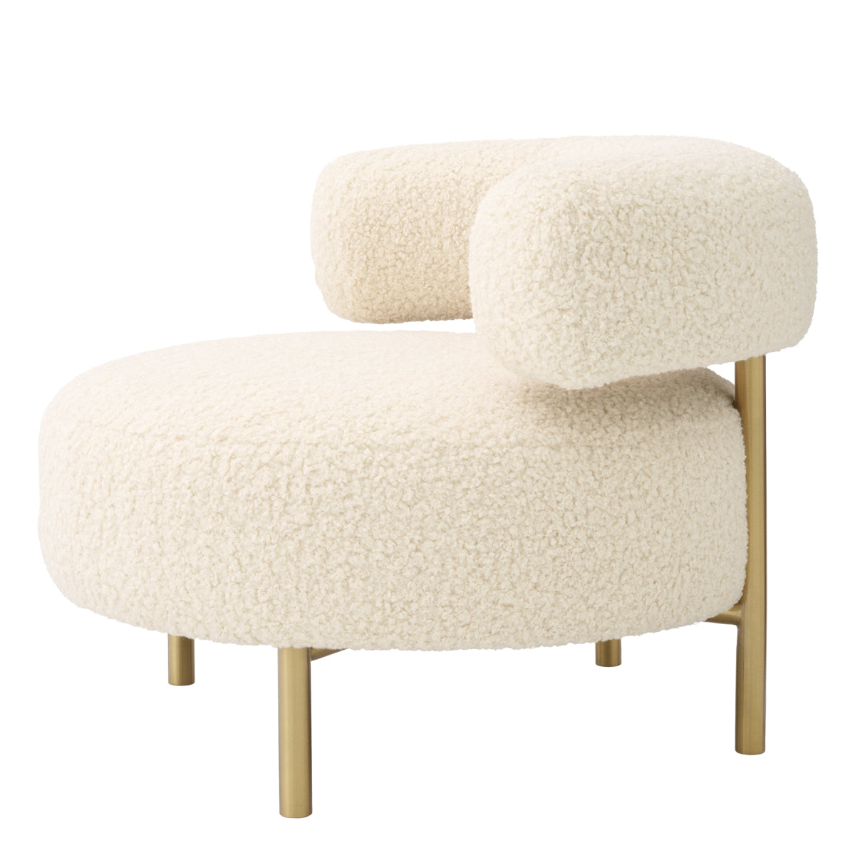 Curved Modern Lounge Chair Thompson | Eichholtz Miami