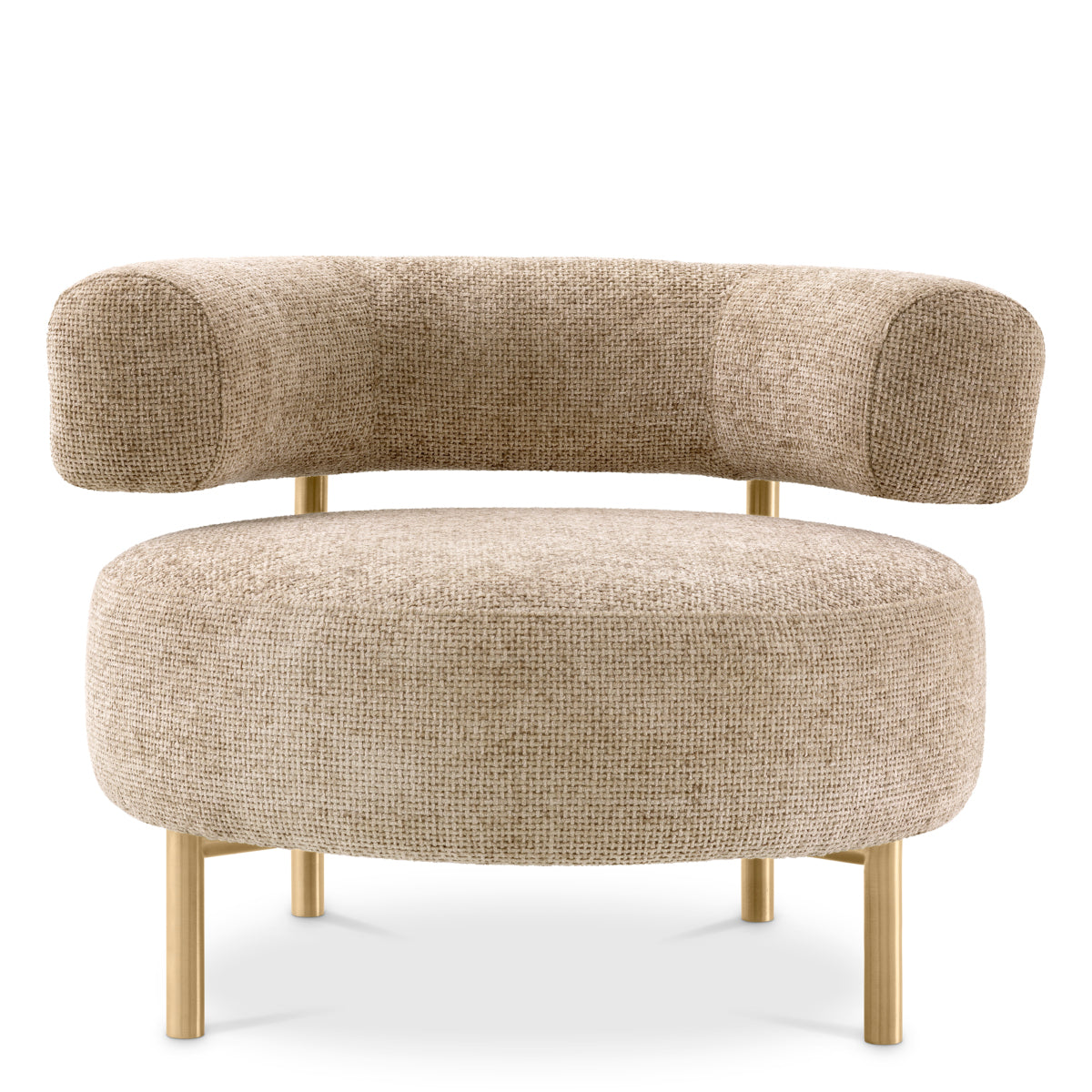 Curved Modern Lounge Chair Thompson | Eichholtz Miami