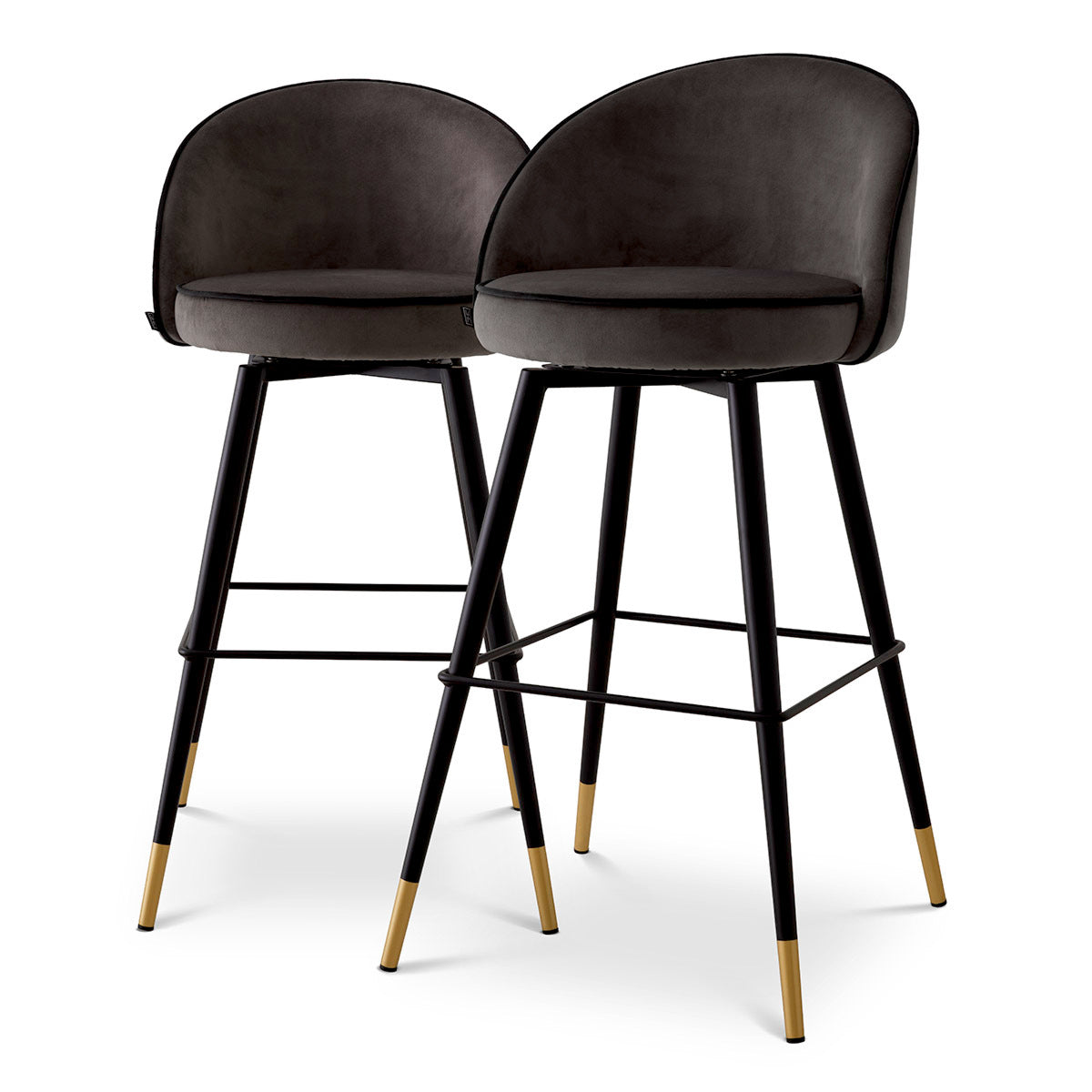 Curved Back Bar Stools Set (2) Cooper | Eichholtz Miami