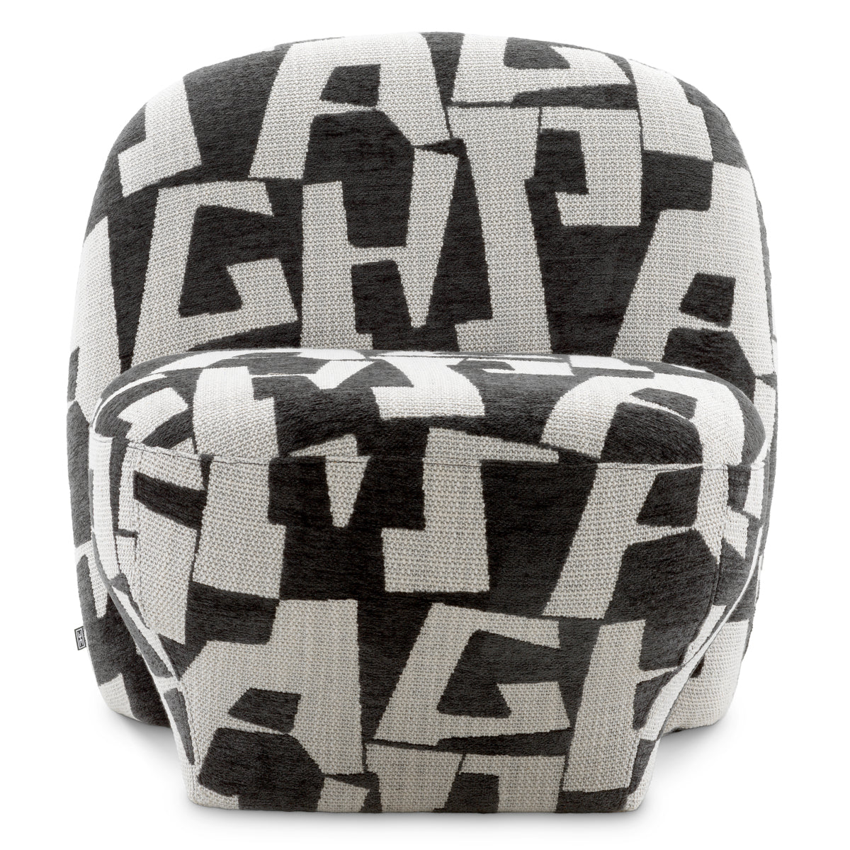 Upholstered Black Accent Chair Lugo | Eichholtz Miami
