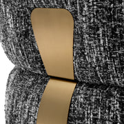 Black Boucle Lounge Chair Leon | Eichholtz Miami