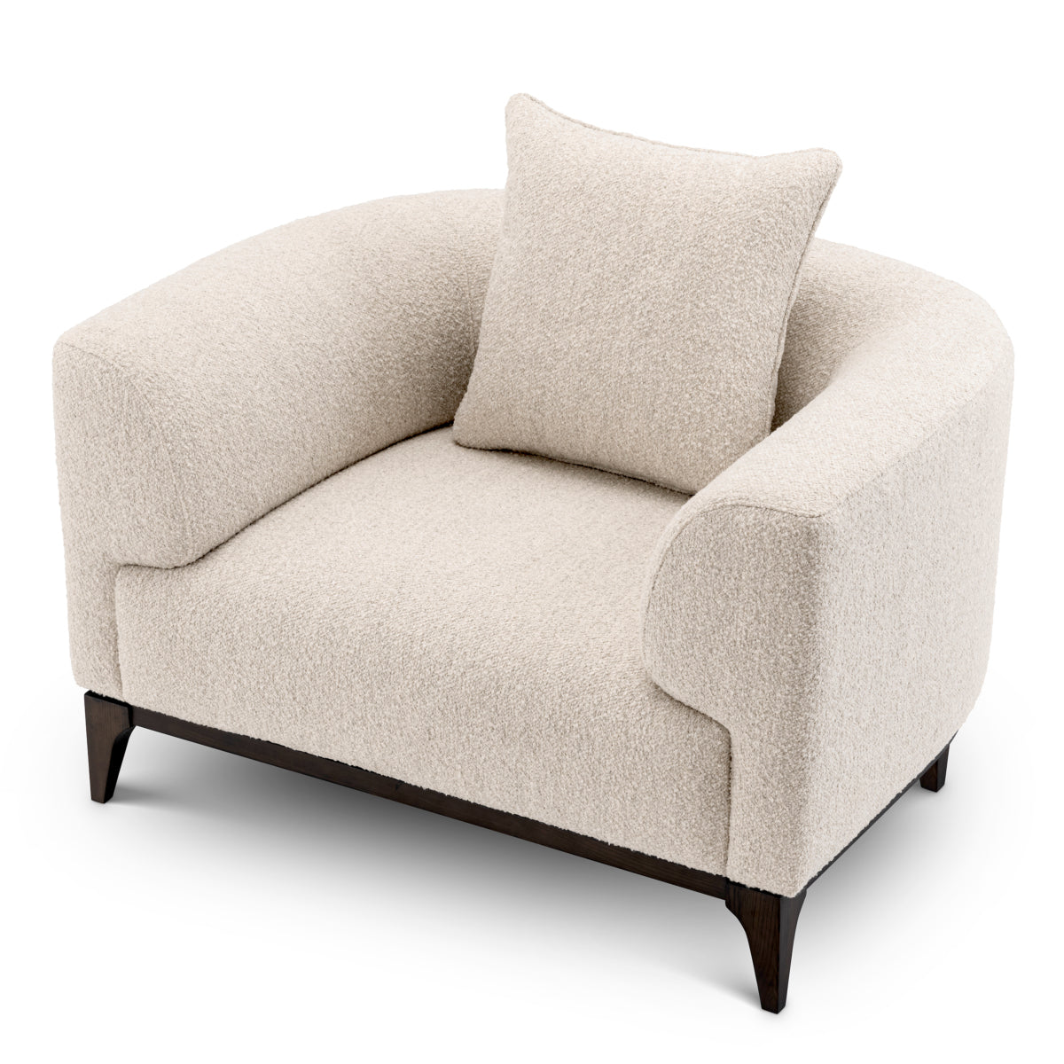 Chalk Boucle Accent Chair Brannan | Eichholtz Miami