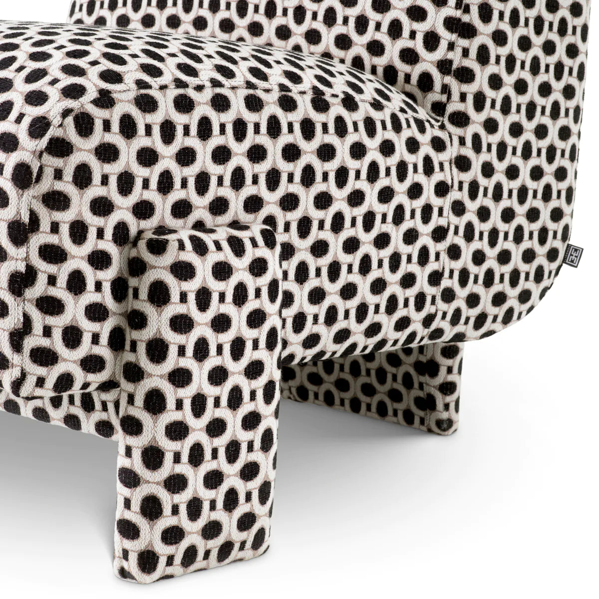 Black Upholstered Accent Chair Rockdale | Eichholtz Miami