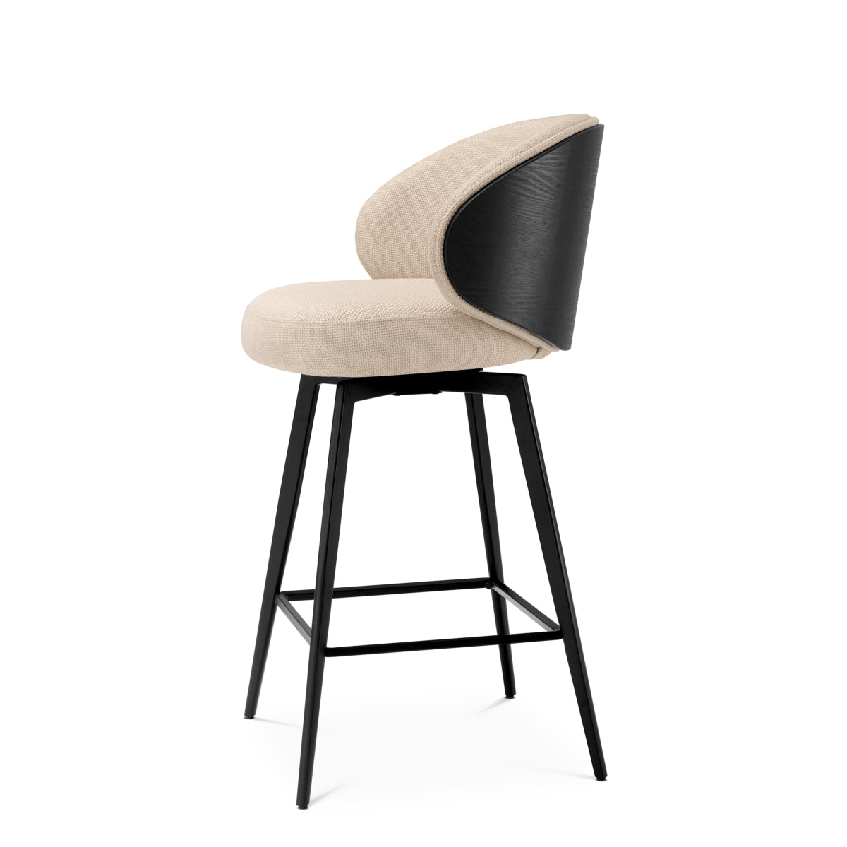 Upholstered Counter Stool Camerota | Eichholtz Miami
