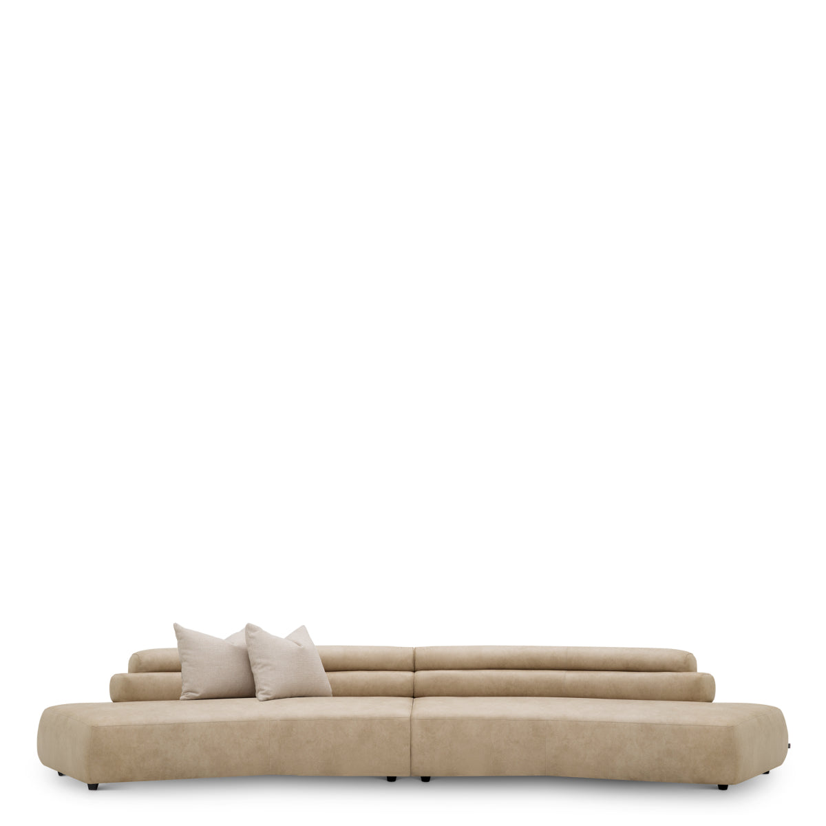 Beige Leather Sofa Marvella | Eichholtz Miami