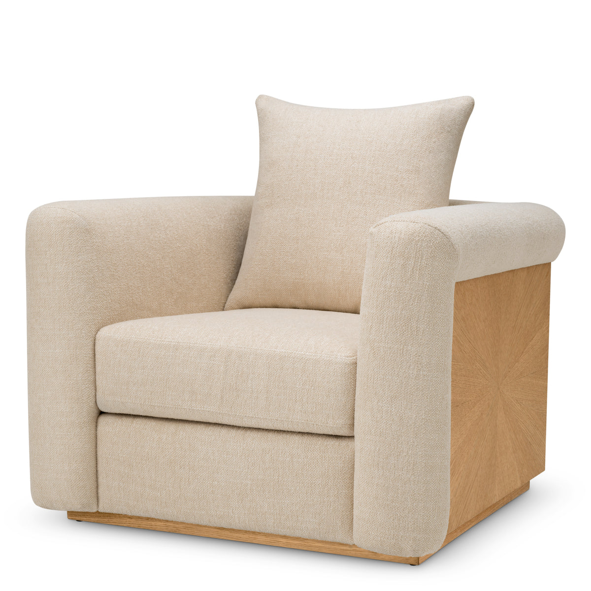 Natural Oak Veneer Chair Amadeo | Eichholtz Miami