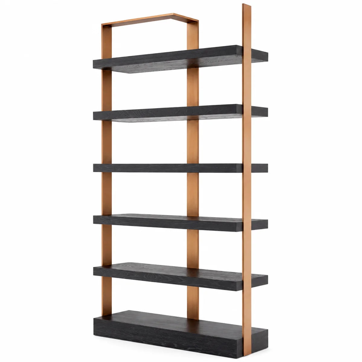 Metal Framed 6-Shelf Bookcase Geo