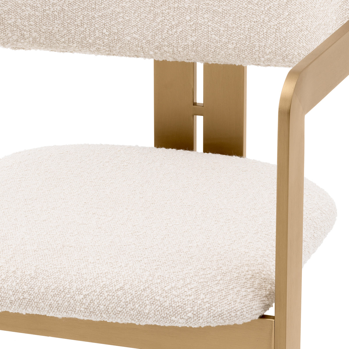 Boucle Upholstered Dining Chair Donato | Eichholtz Miami