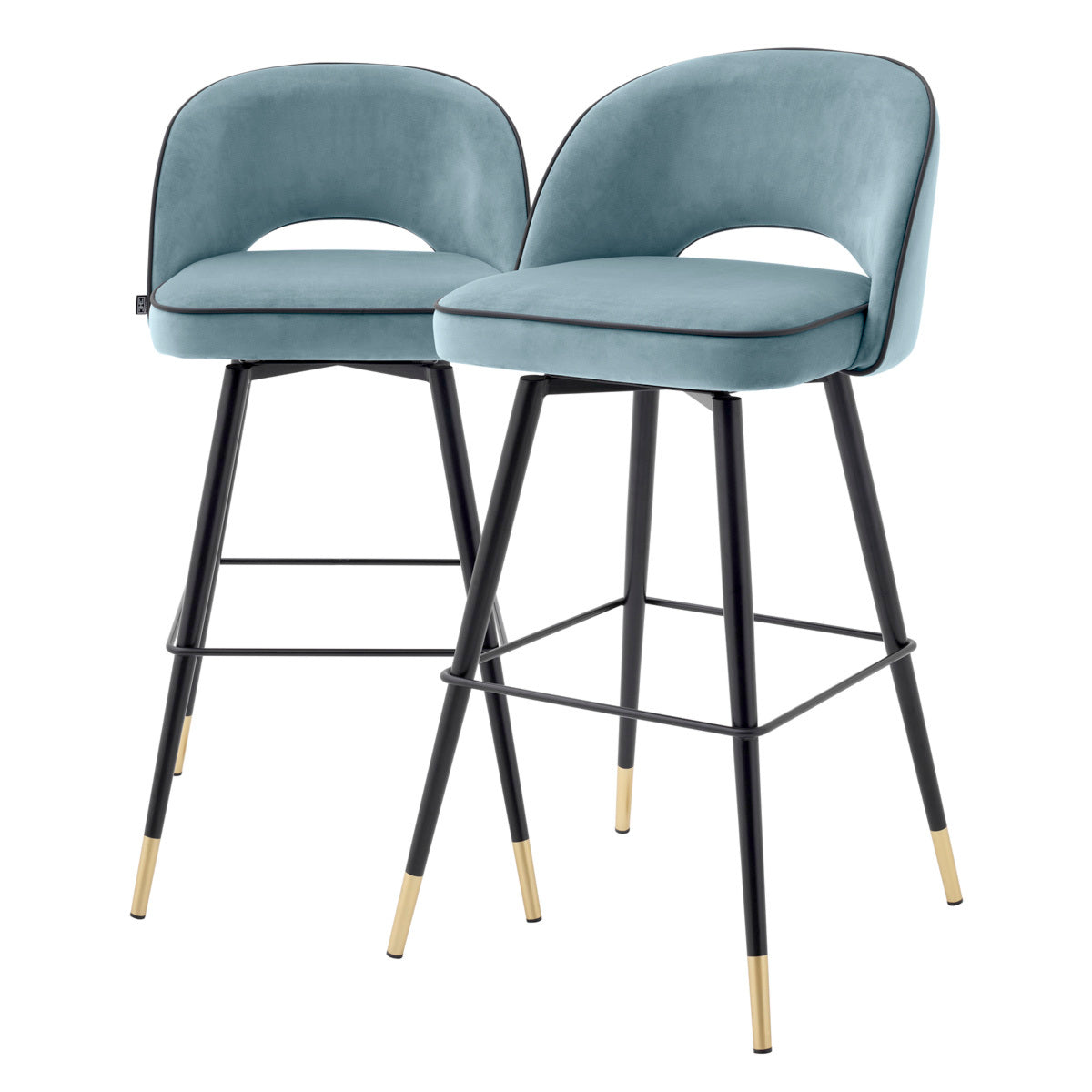 Black-Legged Bar Stools (2) Cliff | Eichholtz Miami