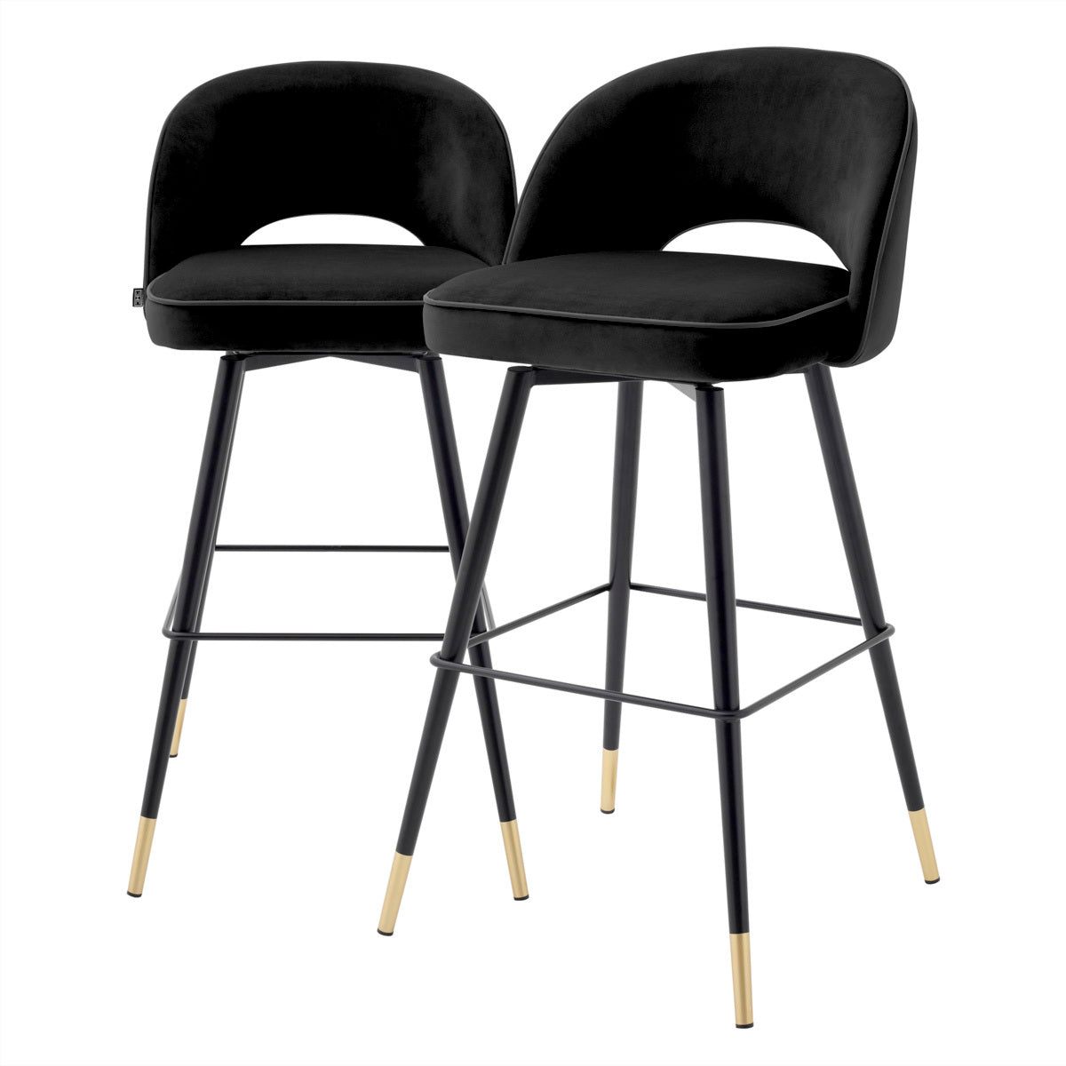 Black-Legged Bar Stools (2) Cliff | Eichholtz Miami