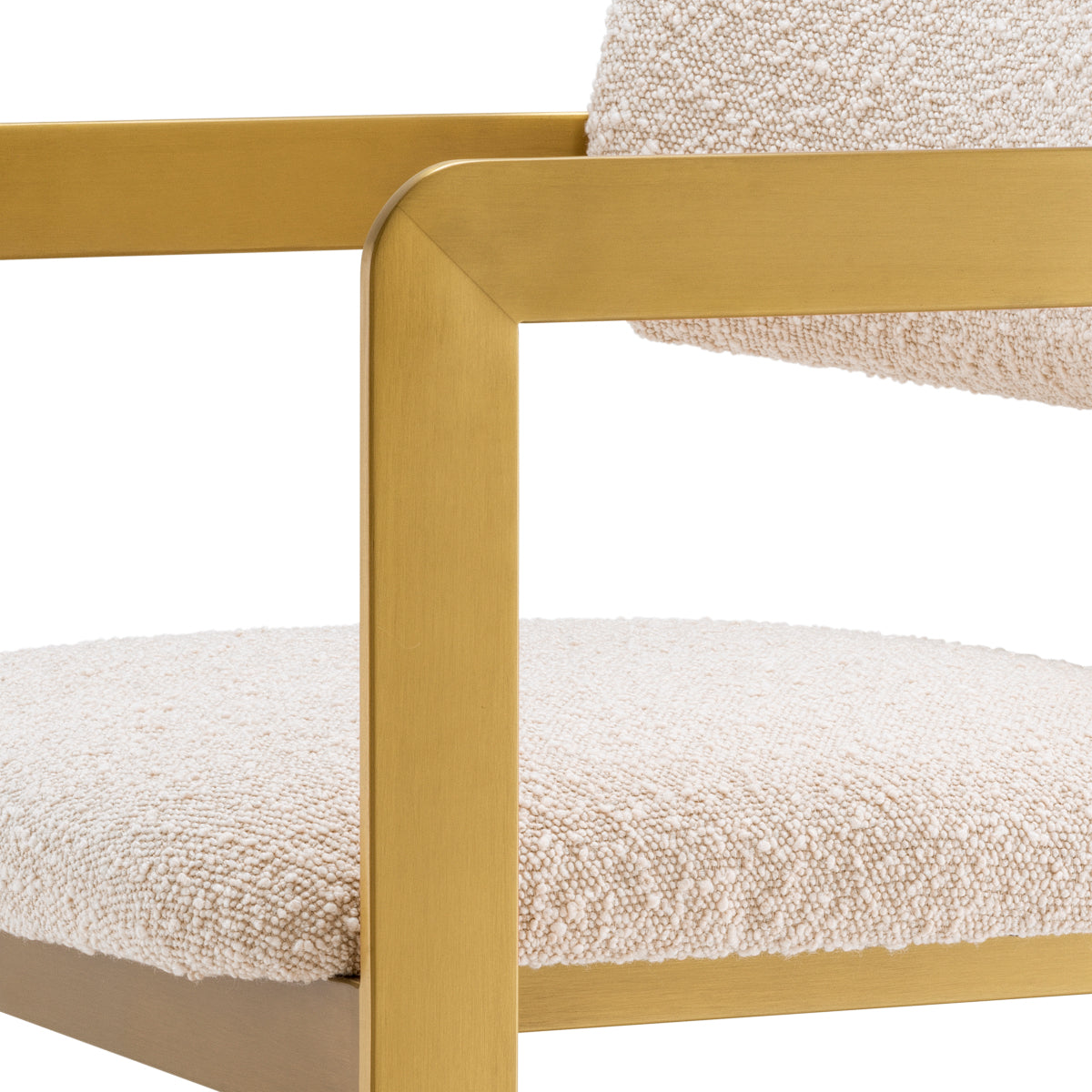 Rounded Back Boucle Counter Stool Donato | Eichholtz Miami