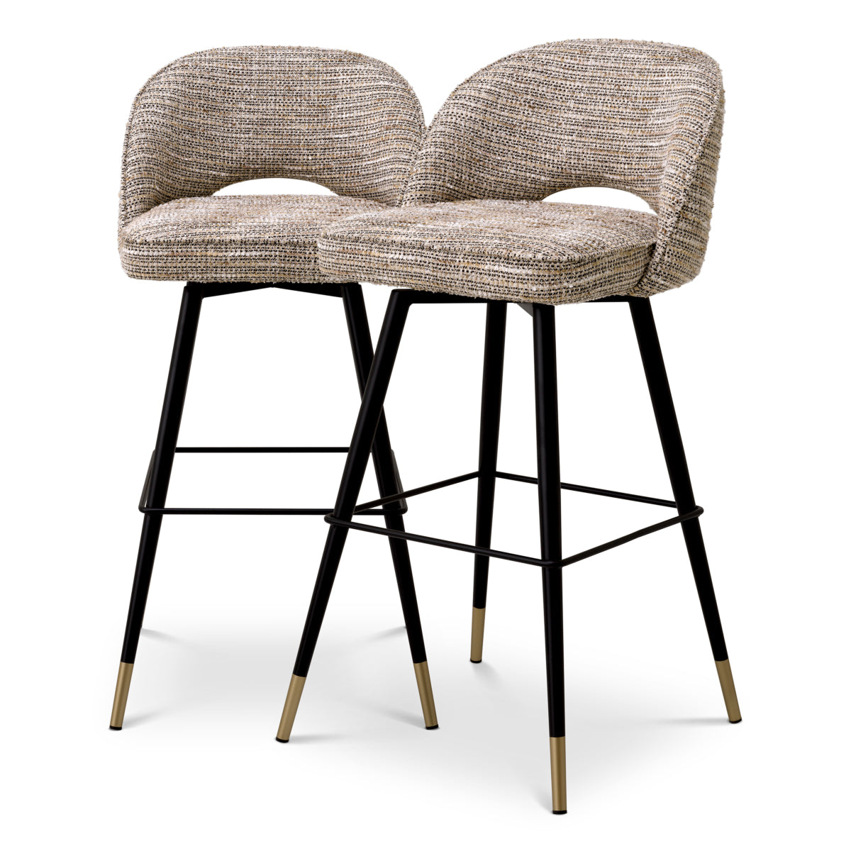 Black-Legged Bar Stools (2) Cliff | Eichholtz Miami