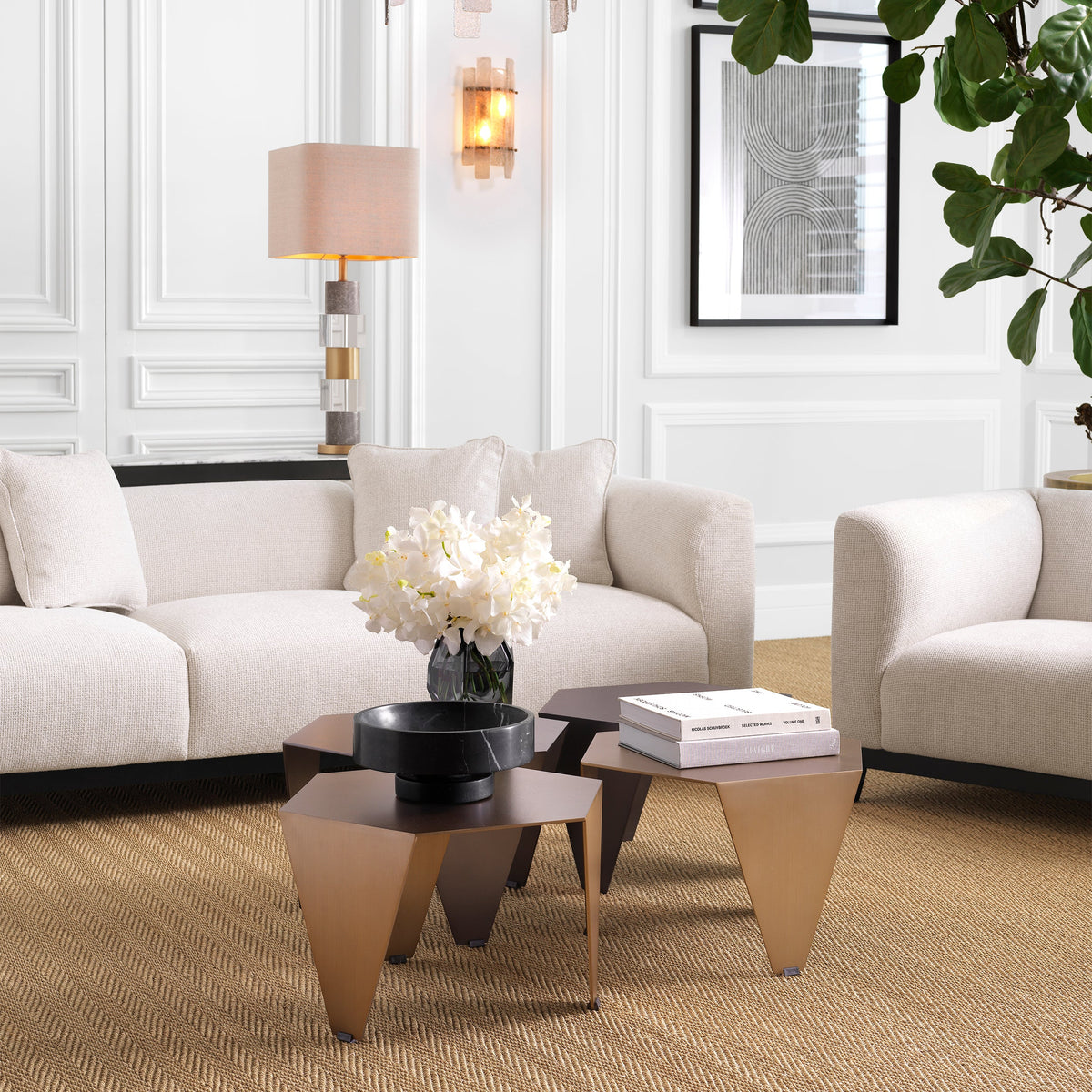 Upholstered Contemporary Sofa Corso