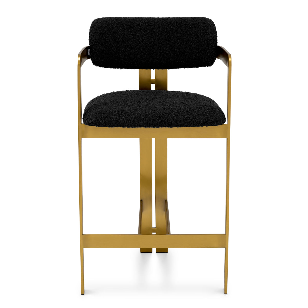 Rounded Back Boucle Counter Stool Donato | Eichholtz Miami