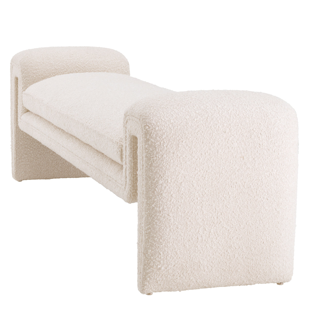 Luxurious Bouclé Bench L Tondo | Eichholtz Miami