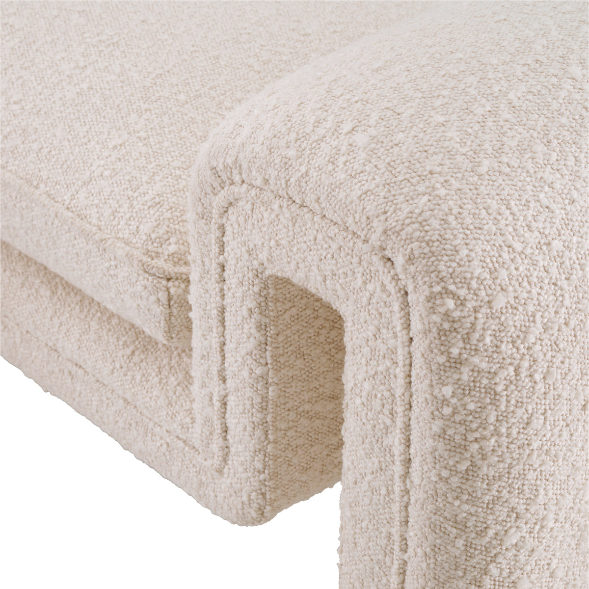 Luxurious Bouclé Bench L Tondo | Eichholtz Miami