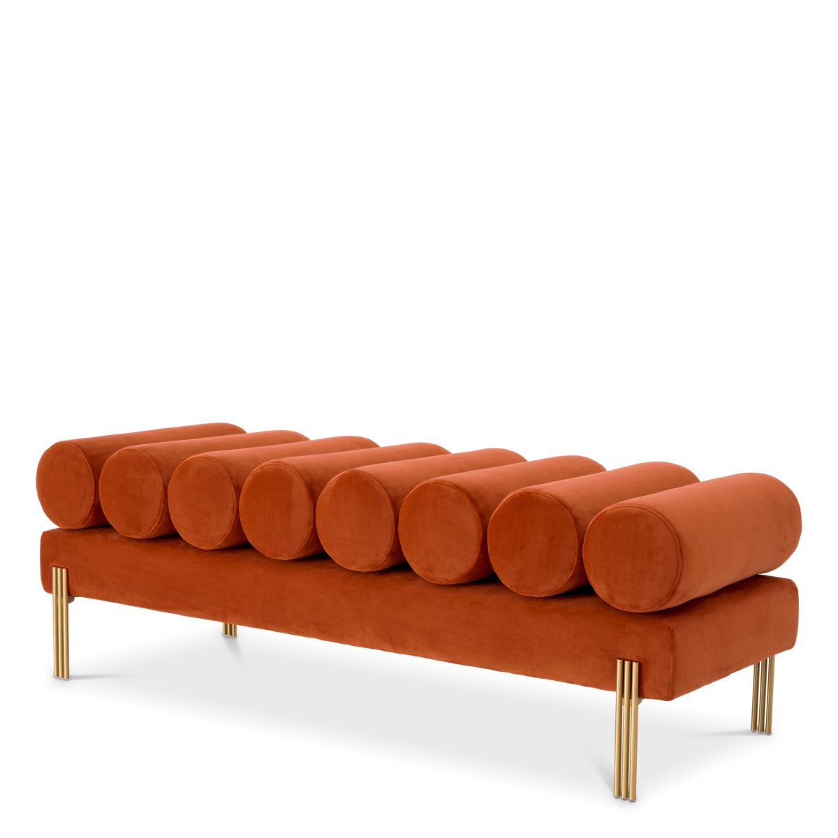 Velvet Art Deco Bench Oxley | Eichholtz Miami