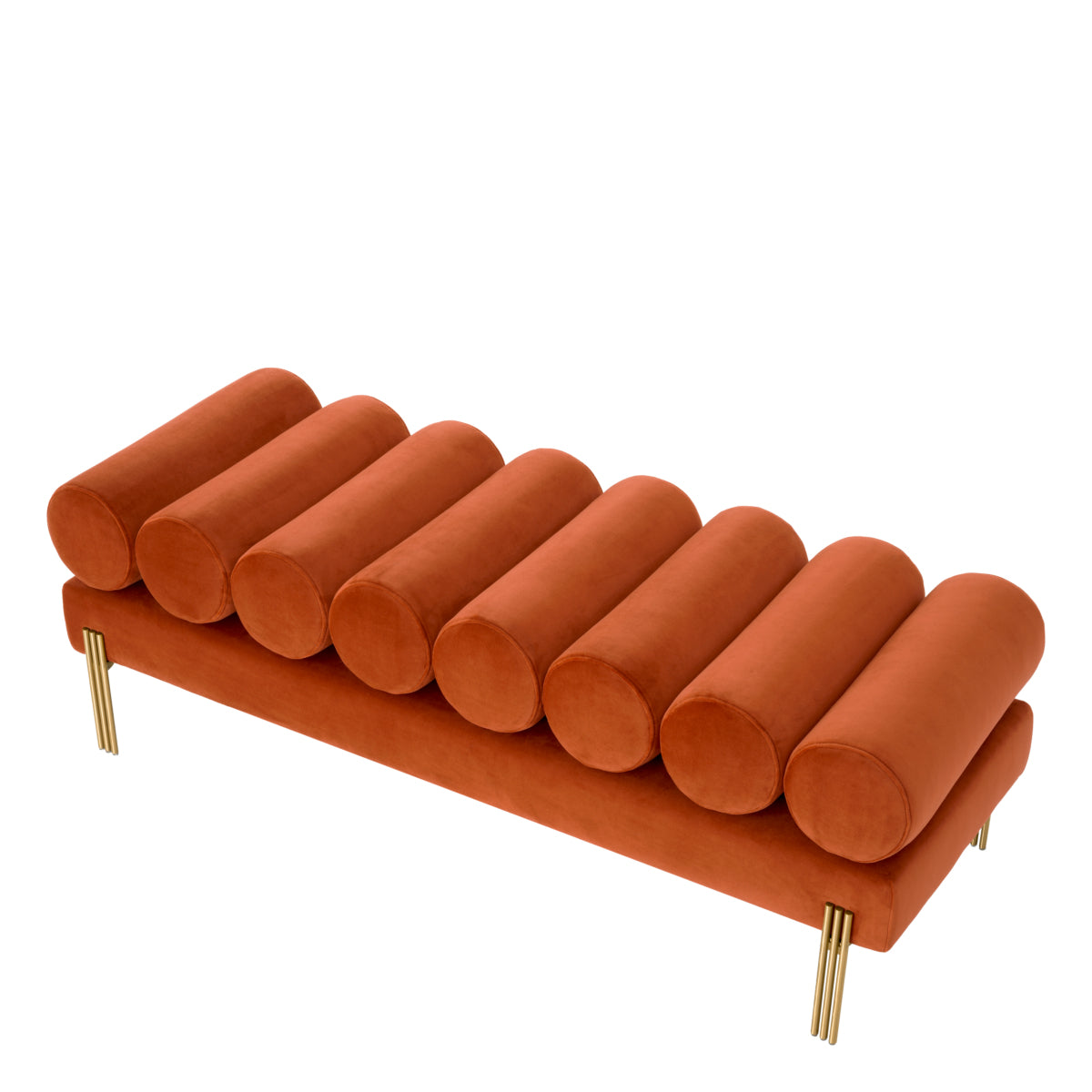 Velvet Art Deco Bench Oxley | Eichholtz Miami