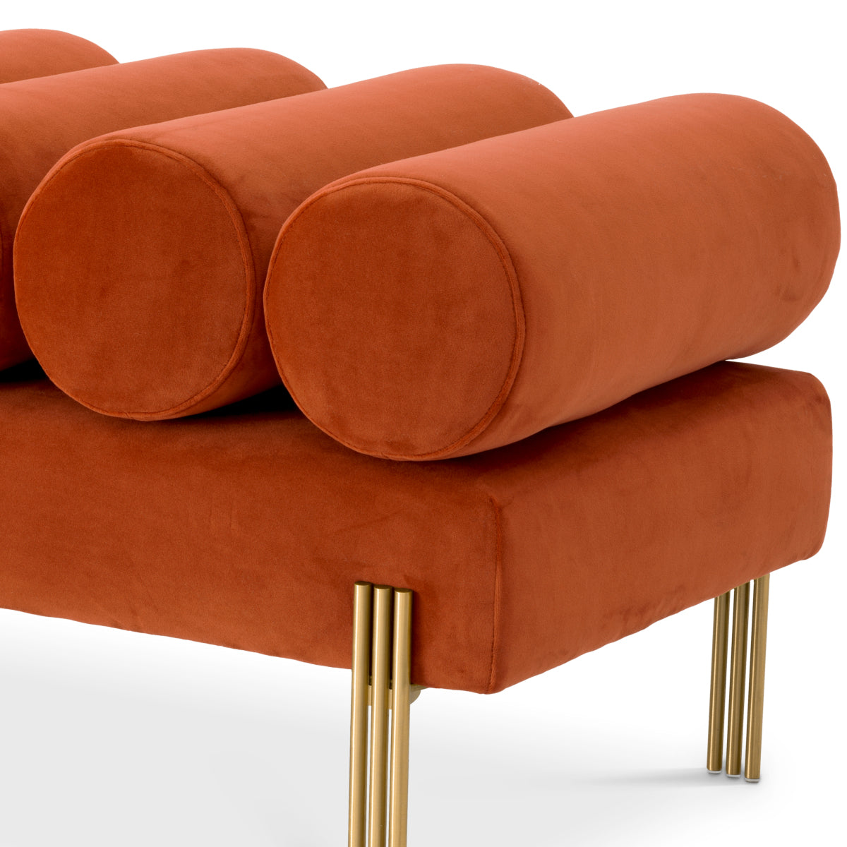 Velvet Art Deco Bench Oxley | Eichholtz Miami