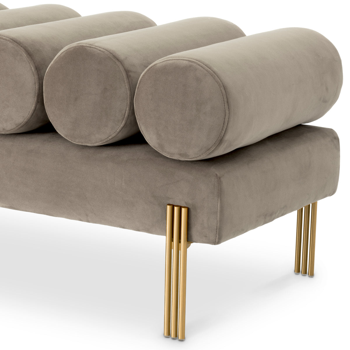 Velvet Art Deco Bench Oxley | Eichholtz Miami