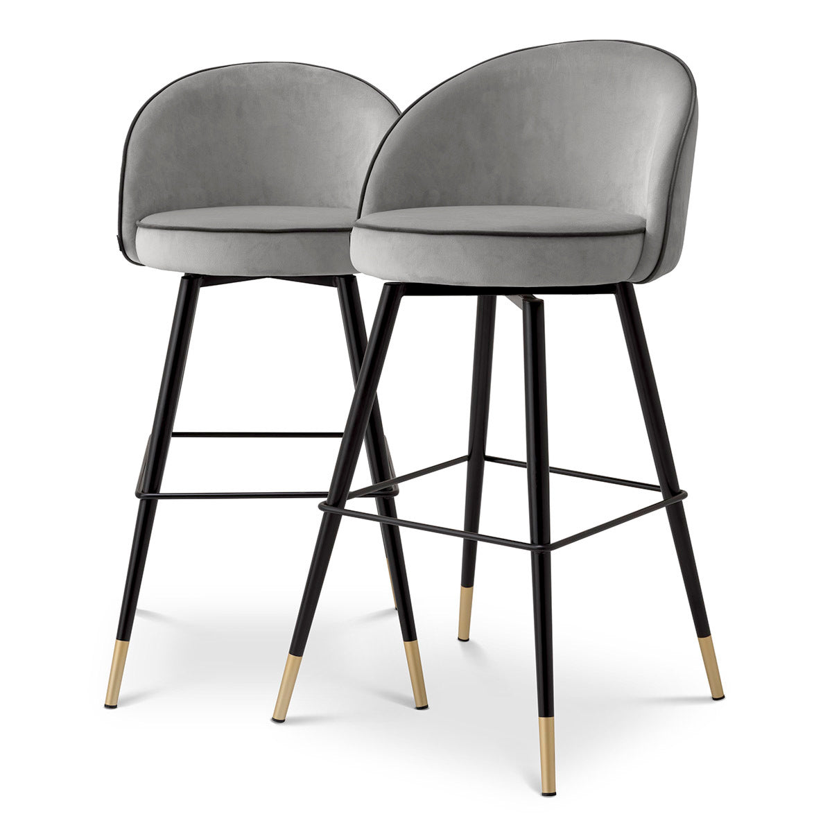 Curved Back Bar Stools Set (2) Cooper | Eichholtz Miami