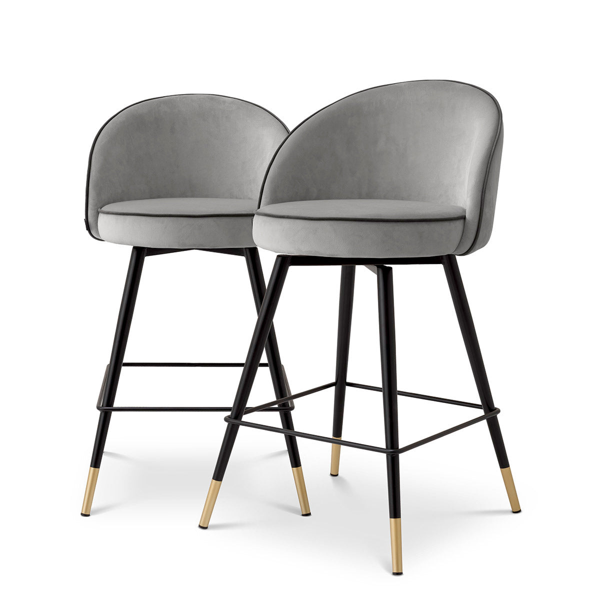 Curved Back Counter Stools Set (2) Cooper | Eichholtz Miami