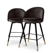 Curved Back Counter Stools Set (2) Cooper | Eichholtz Miami