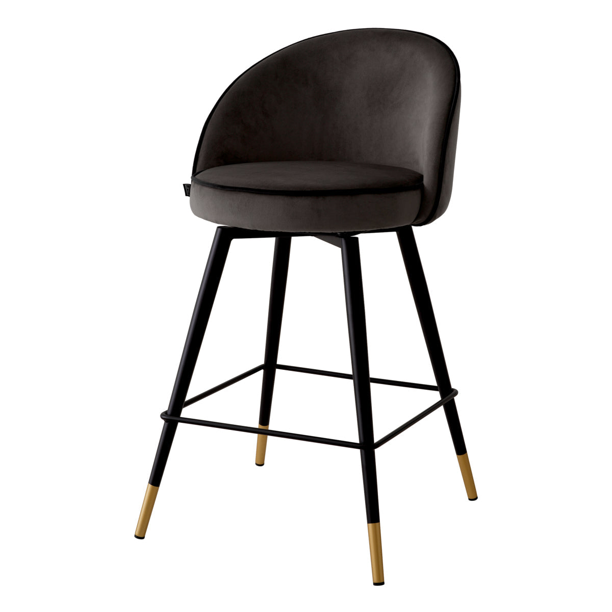 Curved Back Counter Stools Set (2) Cooper | Eichholtz Miami