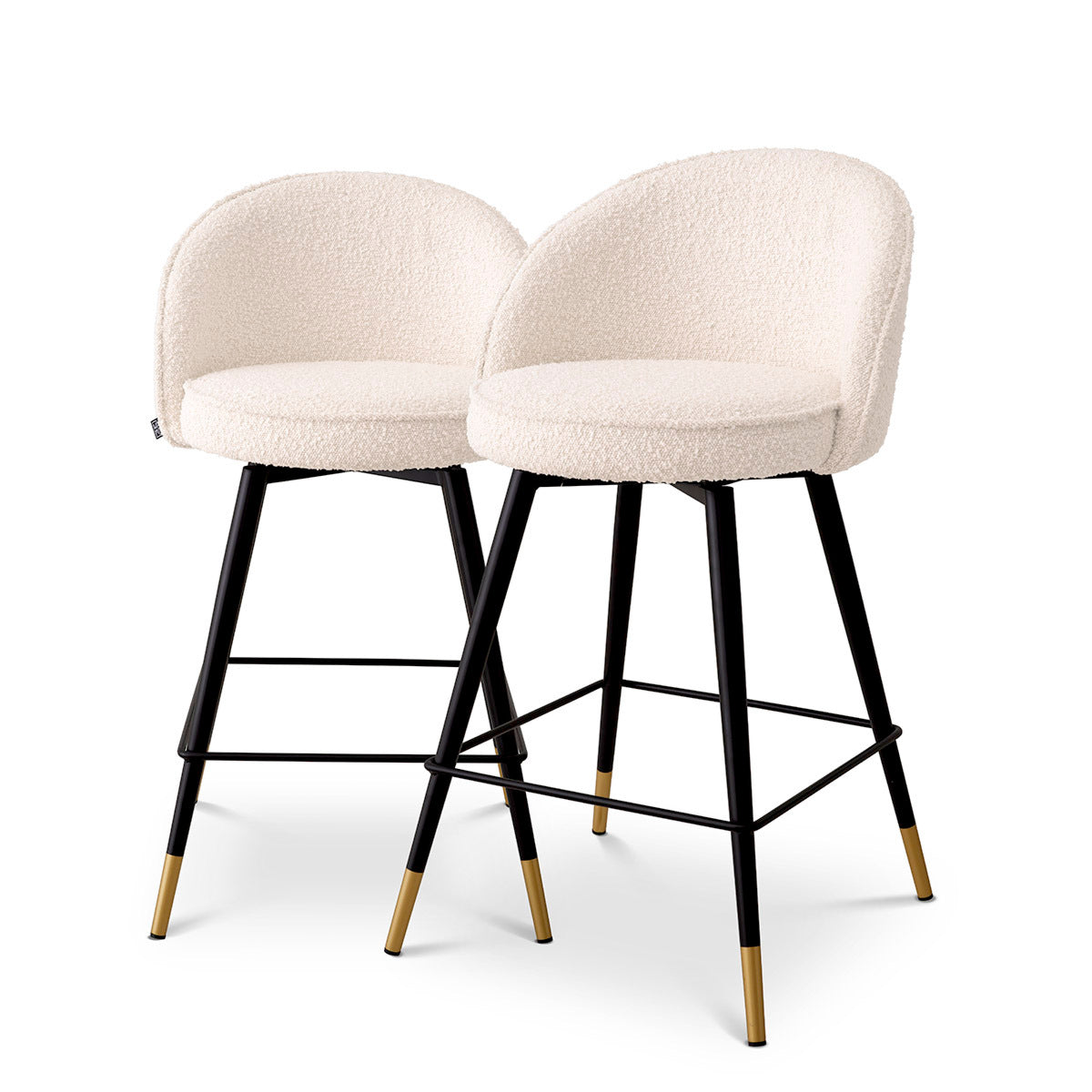 Curved Back Counter Stools Set (2) Cooper | Eichholtz Miami