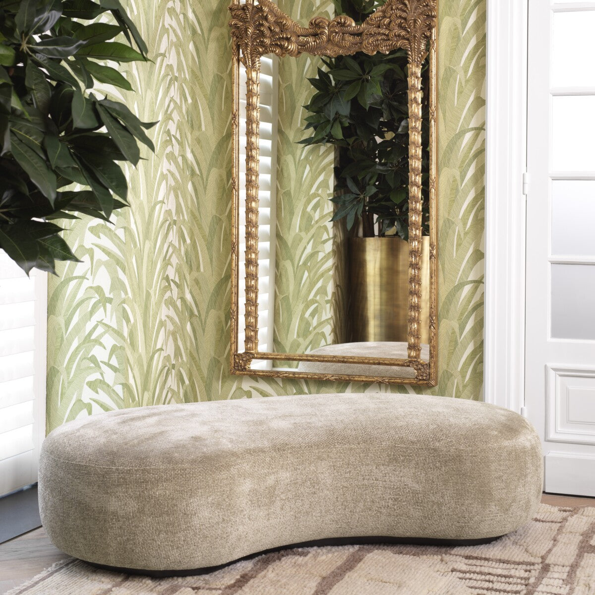 Modern Curved Bench Bjorn | Eichholtz Miami